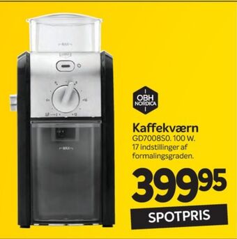 Din Isenkræmmer Obh nordica kaffekværn tilbud