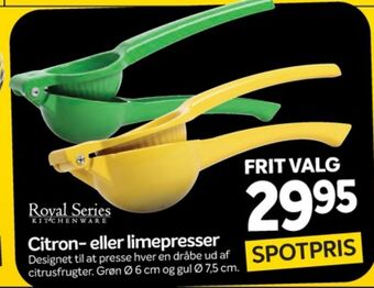 Royal series citronpresser
