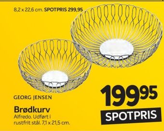 Din Isenkræmmer Georg jensen brødkurv tilbud