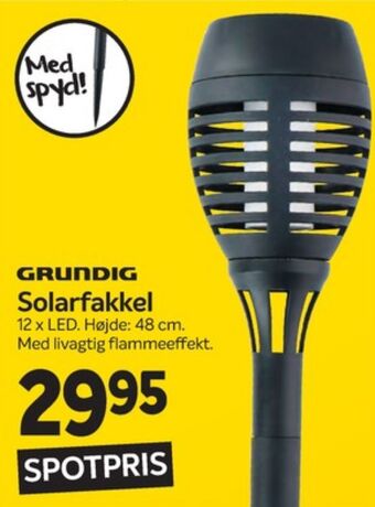 Din Isenkræmmer Grundig solcellelampe tilbud
