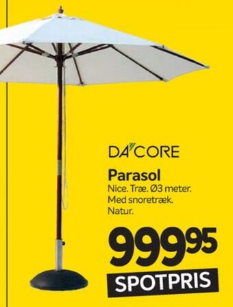 Din Isenkræmmer Dacore parasol tilbud