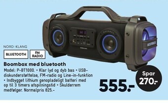 Bilka Boombox m. bluetooth tilbud