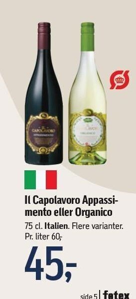 Føtex Il Capolavoro Appassimento el. Organico tilbud