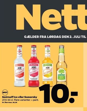 Smirnoff Ice el. Somersby