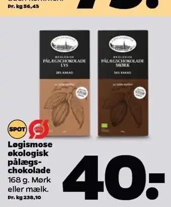 Netto Øko pålægschokolade tilbud