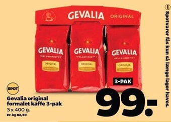 Netto Gevalia original formalet kaffe tilbud