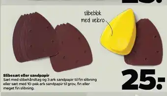 Netto Slibesæt el. sandpapir tilbud