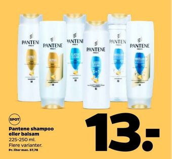Pantene shampoo eller balsam