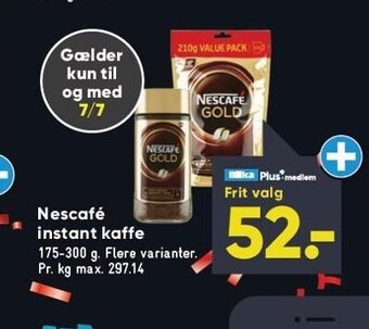 Bilka Nescafé instant kaffe tilbud