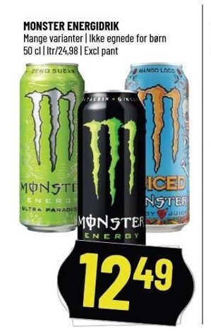 Løvbjerg Monster energidrik tilbud