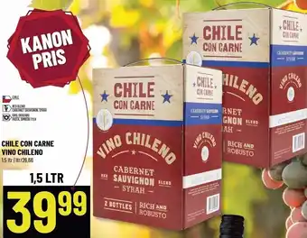 Chile con carne vino