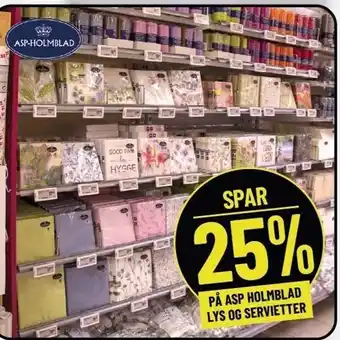 Løvbjerg Lys og servietter tilbud