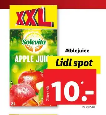 Lidl Solevita Æblejuice tilbud