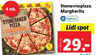 Lidl Stenovnspizza Margherita tilbud