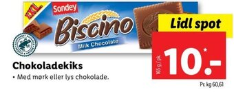 Lidl Sondey Chokoladekiks tilbud