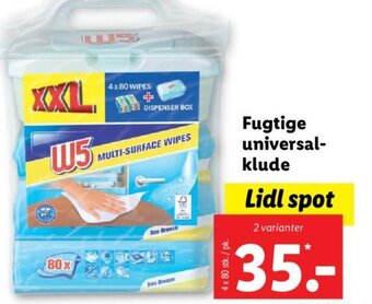 Fugtige universal klude