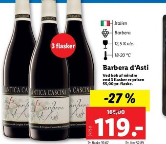 Lidl Barbera d'Asti tilbud
