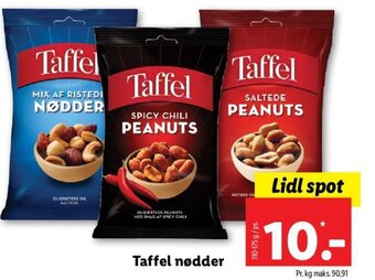 Lidl Taffel nødder tilbud