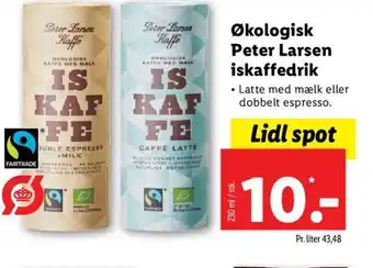 Lidl Økologisk Peter Larsen iskaffedrik tilbud