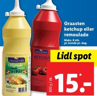 Lidl Graasten ketchup eller remoulade tilbud