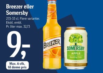 Føtex Bacardi breezer rtd-cider tilbud