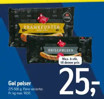 Føtex Gøl frankfurter tilbud