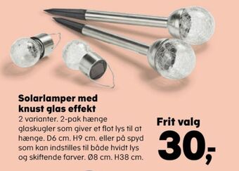 Kvickly Ukendt solcellelampe tilbud