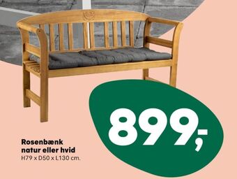 Kvickly Ukendt havebænk tilbud