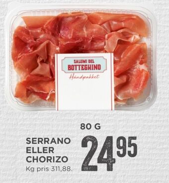 MENY Salumi del botteghino skinke tilbud