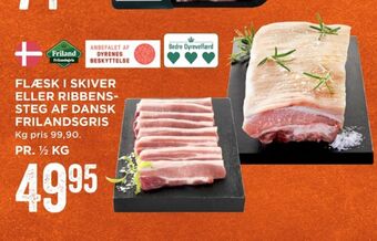 MENY Friland frilandsgris ribbensteg tilbud