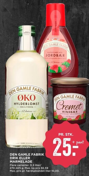 MENY Den gamle fabrik marmelade tilbud