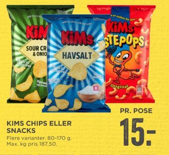 MENY Kims chips tilbud