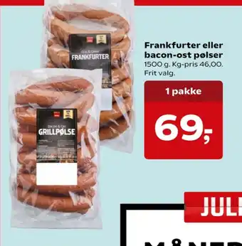 SuperBrugsen Coop frankfurter tilbud