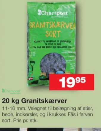 Bauhaus Champost granitskærver tilbud