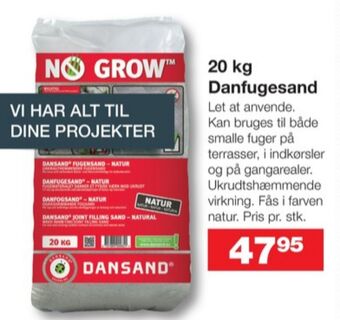 Bauhaus Dansand fugesand tilbud