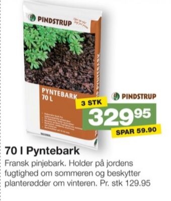 Bauhaus Pindstrup pyntebark tilbud