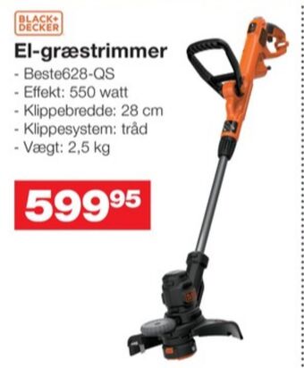 Bauhaus Black&decker græstrimmer tilbud