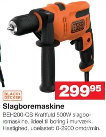 Bauhaus Black&decker borehammer tilbud