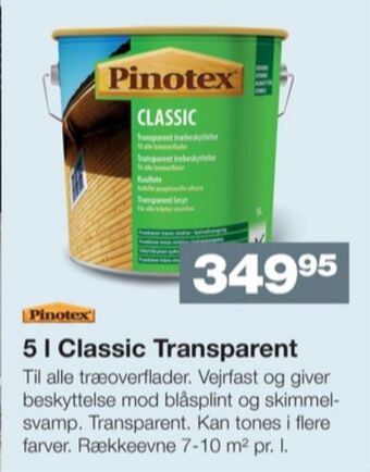 Bauhaus Pinotex træbeskyttelse tilbud