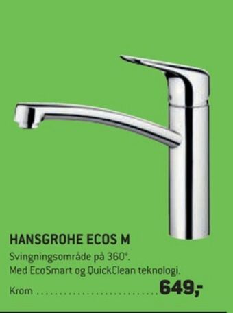 XL-BYG Hansgrohe køkkenarmatur tilbud