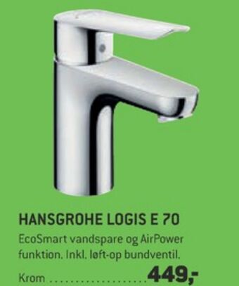 XL-BYG Hansgrohe håndvaskarmatur tilbud