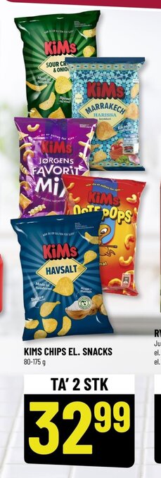 Løvbjerg Kims Chips El Snacks tilbud