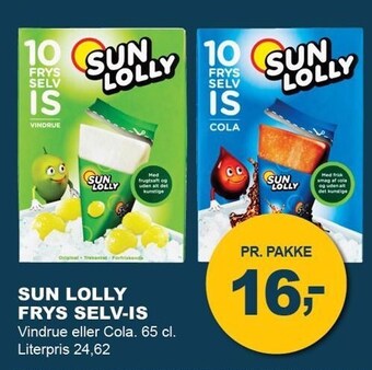 Let-Køb Sun Lolly Frys selv-is tilbud