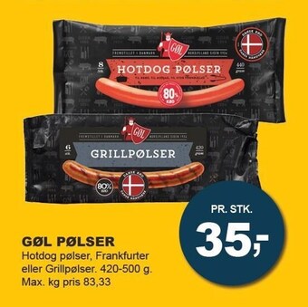 Let-Køb Gøl Pølser tilbud