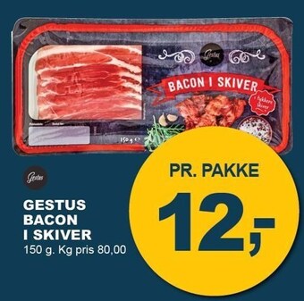 Let-Køb Gestus bacon i skiver tilbud