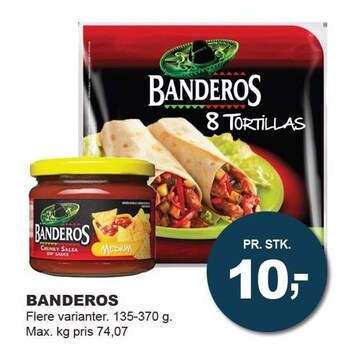 Banderos flere varianter
