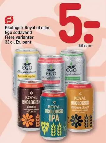 REMA 1000 Øko Royal el. Ego sodavand tilbud