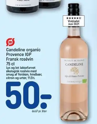 REMA 1000 Candeline organic provence IGP tilbud
