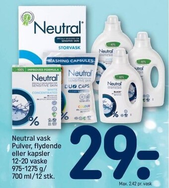 REMA 1000 Neutral vask tilbud