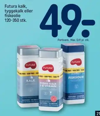 Kalk el. fiskeolie